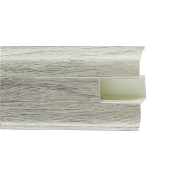 Plintă PVC cu Canal Cablu 5,5 cm x 250 cm - Plintă - Softambient