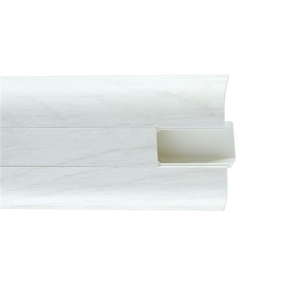 Plintă PVC cu Canal Cablu 5,5 cm x 250 cm - Plintă - Softambient