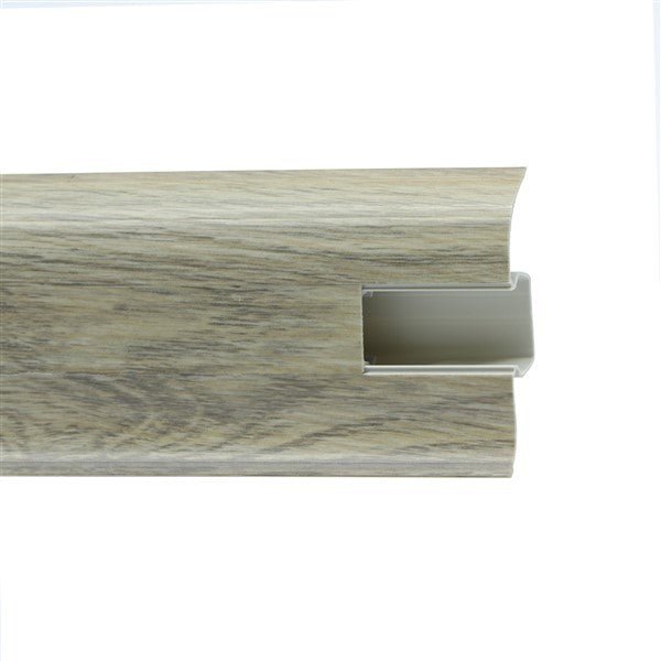 Plintă PVC cu Canal Cablu 5,5 cm x 250 cm - Plintă - Softambient