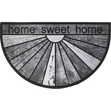 Preș de Intrare Exterior Half - Moon 45X75CM Cauciuc - Home Sweet Home Gris - Preș - Softambient