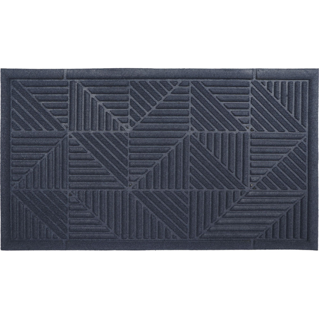 Preș de Intrare Exterior Triangle 43X75CM Poliester/Cauciuc - Albastru - Preș - Softambient