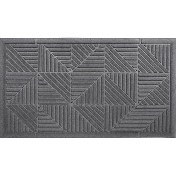 Preș de Intrare Exterior Triangle 43X75CM Poliester/Cauciuc - Gri - Preș - Softambient