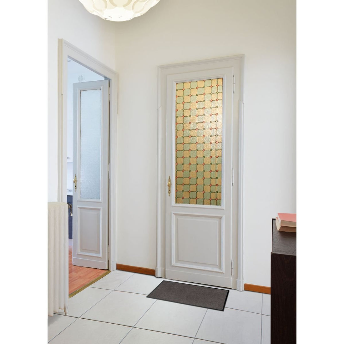 Preș de Intrare Interior Baptiste 40X60CM Poliamidă/Pvc Maro Cenușiu - Preș - Softambient