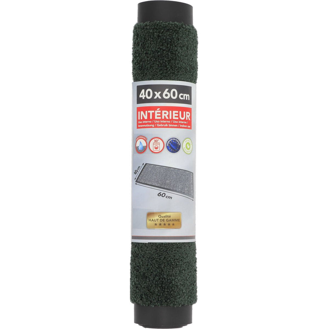 Preș de Intrare Interior Baptiste 40X60CM Poliamidă/Pvc - Verde - Preș - Softambient