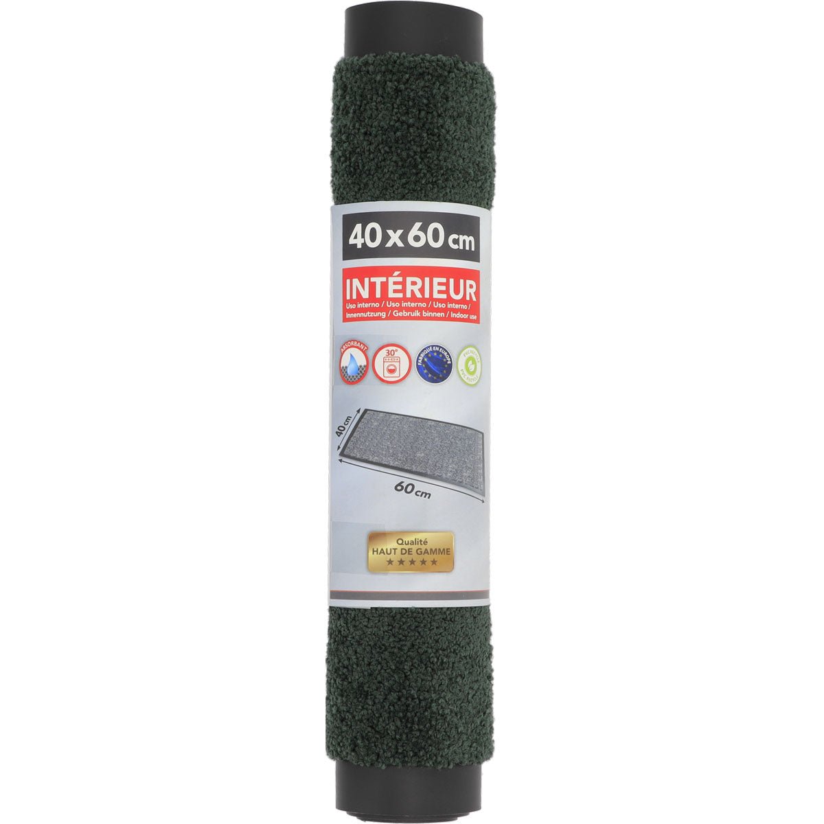 Preș de Intrare Interior Baptiste 40X60CM Poliamidă/Pvc - Verde - Preș - Softambient