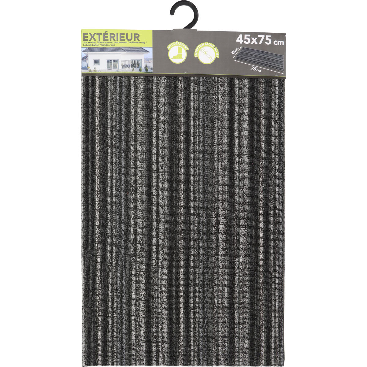 Preș Intrare Exterior 45X75CM Pvc Gri - Preș - Softambient