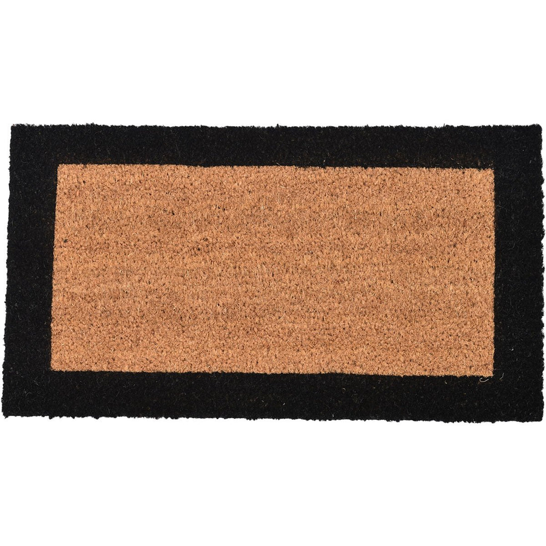Preș Intrare Exterior Adăpostit Bicolor 33X60CM Coco/Pvc - Natural/Negru - Preș - Softambient