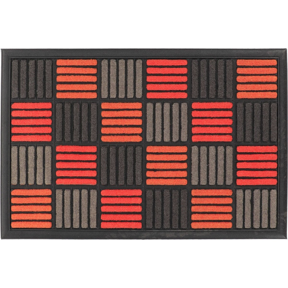 Preș Intrare Exterior Adăpostit Caroll 40X60CM Nailon/Cauciuc - Orange - Preș - Softambient