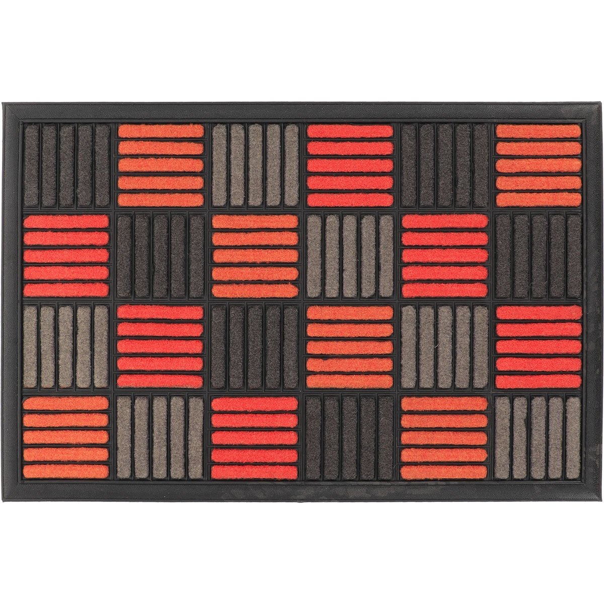 Preș Intrare Exterior Adăpostit Caroll 40X60CM Nailon/Cauciuc - Orange - Preș - Softambient
