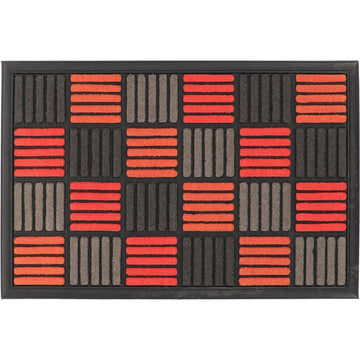 Preș Intrare Exterior Adăpostit Caroll 40X60CM Nailon/Cauciuc - Orange - Preș - Softambient