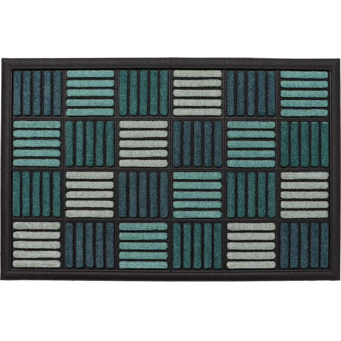 Preș Intrare Exterior Adăpostit Caroll 40X60CM Nailon/Cauciuc - Turcoaz - Preș - Softambient