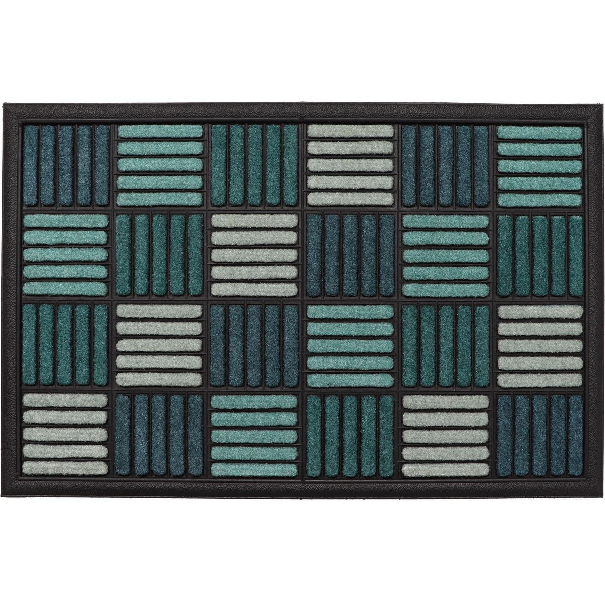 Preș Intrare Exterior Adăpostit Caroll 40X60CM Nailon/Cauciuc - Turcoaz - Preș - Softambient