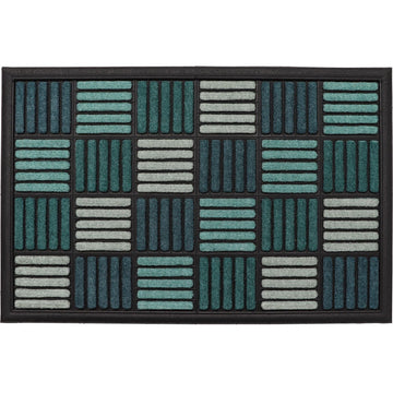 Preș Intrare Exterior Adăpostit Caroll 40X60CM Nailon/Cauciuc - Turcoaz - Preș - Softambient