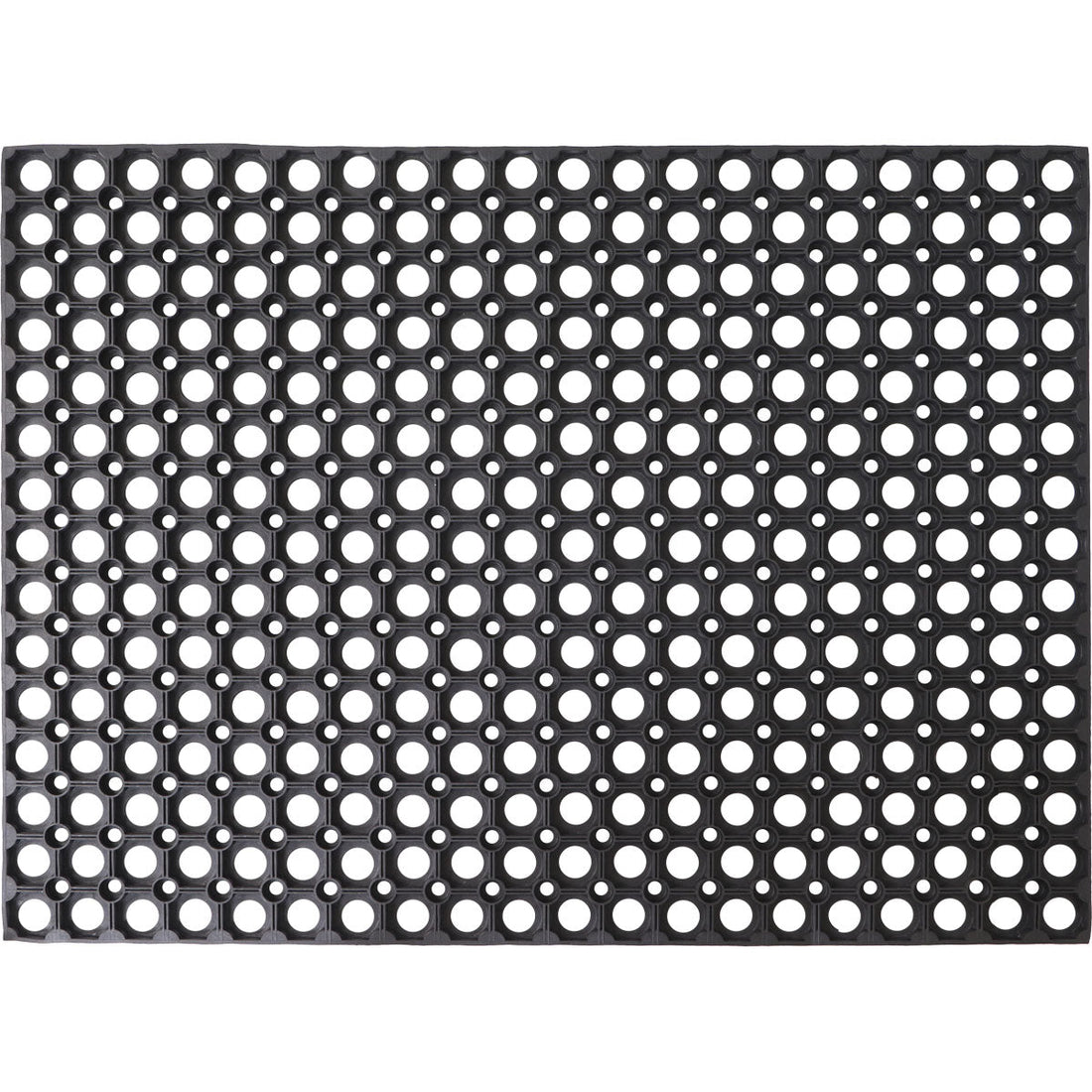 Preș Intrare Exterior Caillebotis 60X80CM Cauciuc - Negru - Preș - Softambient
