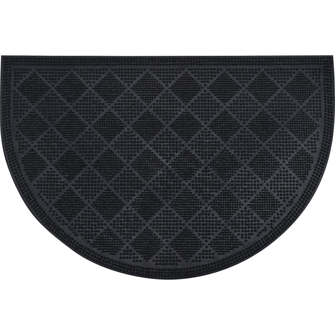 Preș Intrare Exterior Drew Half Moon 40X60CM Cauciuc - Negru - Preș - Softambient