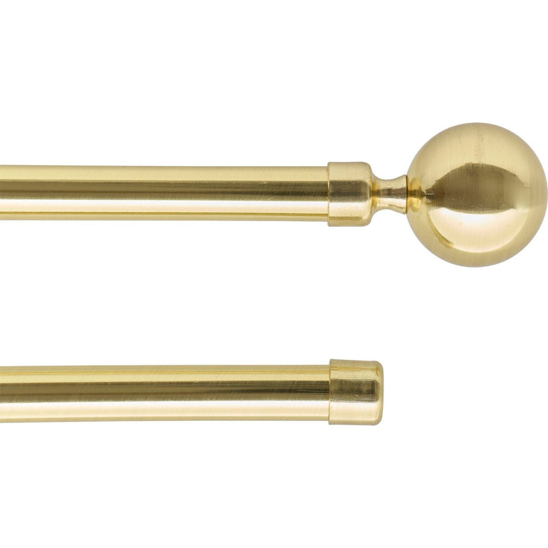 Set Galerie Dublă Extensibilă 120 - 210 CM Paloma Φ19MM - Auriu - Set galerie extensibilă - Softambient