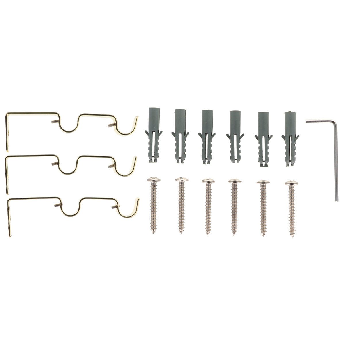 Set Galerie Dublă Extensibilă 120 - 210 CM Paloma Φ19MM - Auriu - Set galerie extensibilă - Softambient