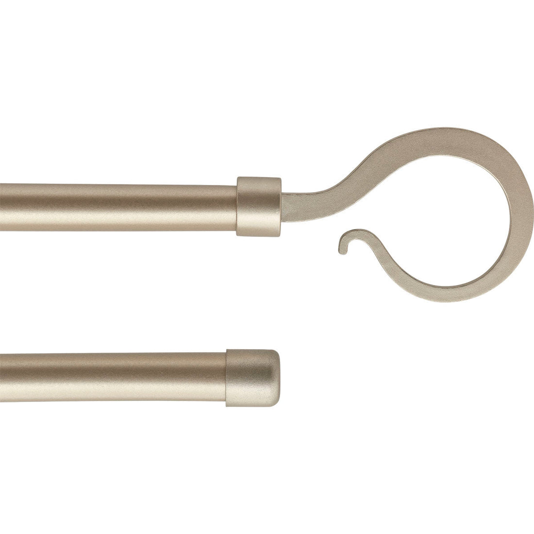 Set Galerie Dublă Extensibilă 210 - 380 CM Atelier Φ19MM - Auriu Mat - Set galerie extensibilă - Softambient