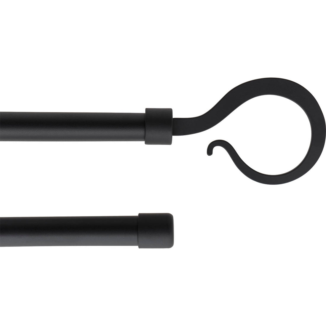Set Galerie Dublă Extensibilă 210 - 380 CM Atelier Φ19MM - Negru Mat - Set galerie extensibilă - Softambient
