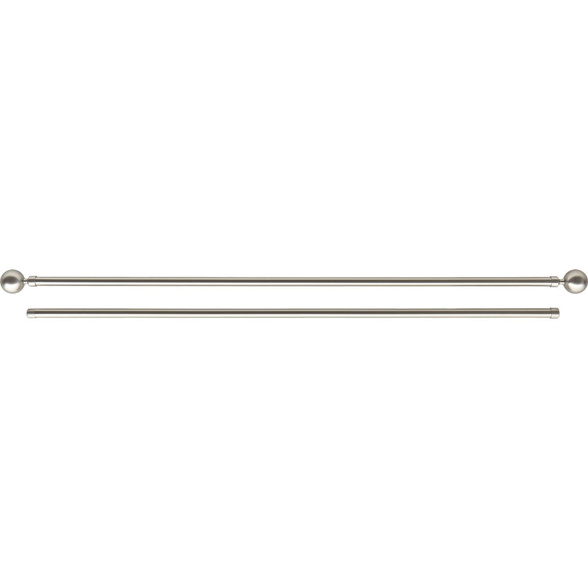 Set Galerie Dublă Extensibilă 210 - 380 CM Paloma Φ19MM - Argintiu - Set galerie extensibilă - Softambient