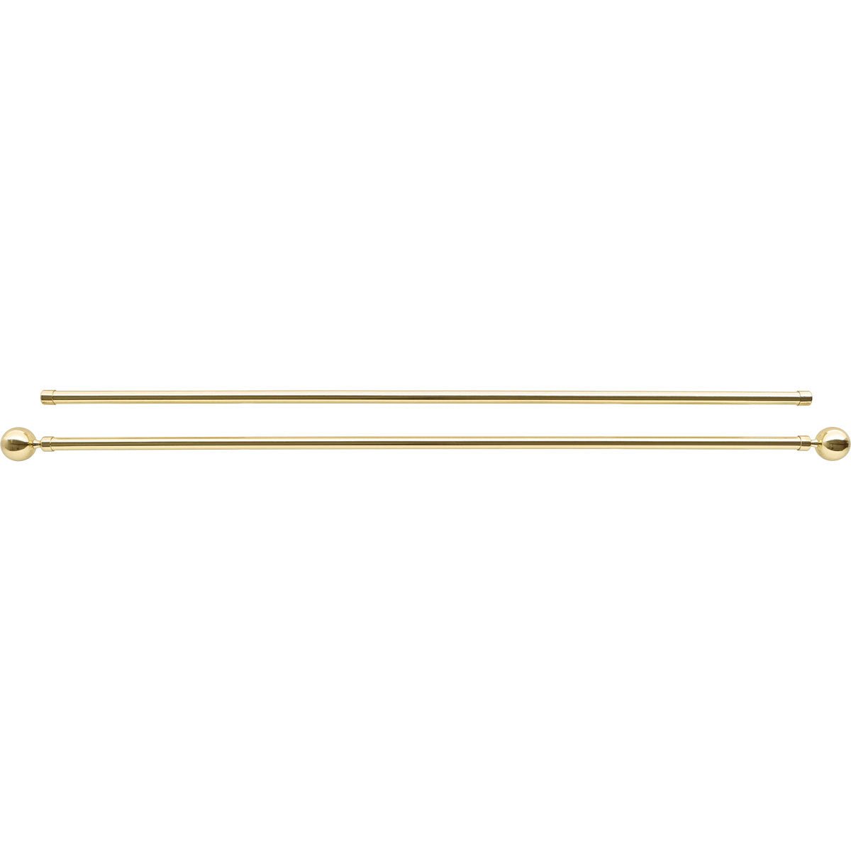 Set Galerie Dublă Extensibilă 210 - 380 CM Paloma Φ19MM - Auriu - Set galerie extensibilă - Softambient