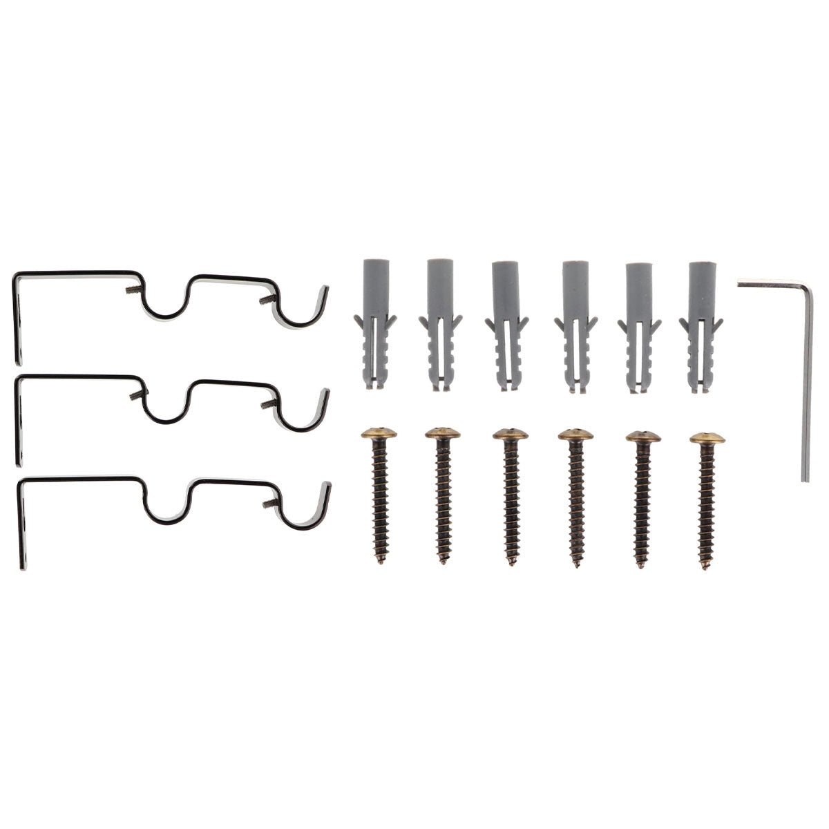 Set Galerie Dublă Extensibilă 210 - 380 CM Paloma Φ19MM - Bronz - Set galerie extensibilă - Softambient