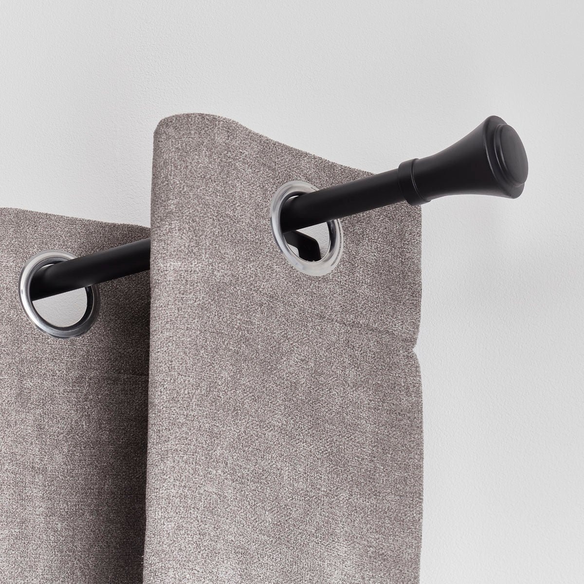 Set Galerie Extensibilă 120 - 210 CM Brasserie Φ19MM - Negru Mat - Set galerie extensibilă - Softambient