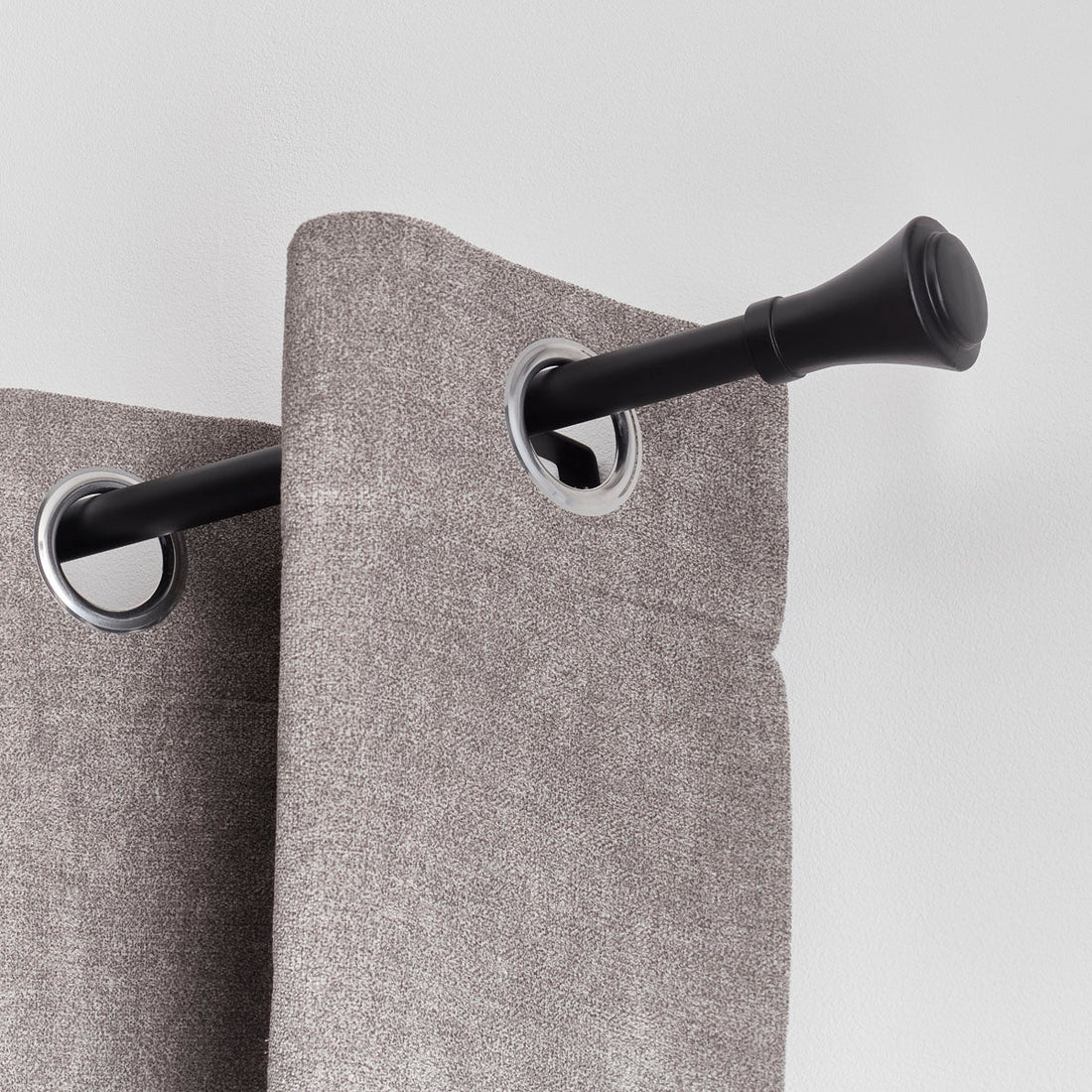 Set Galerie Extensibilă 120 - 210 CM Brasserie Φ19MM - Negru Mat - Set galerie extensibilă - Softambient