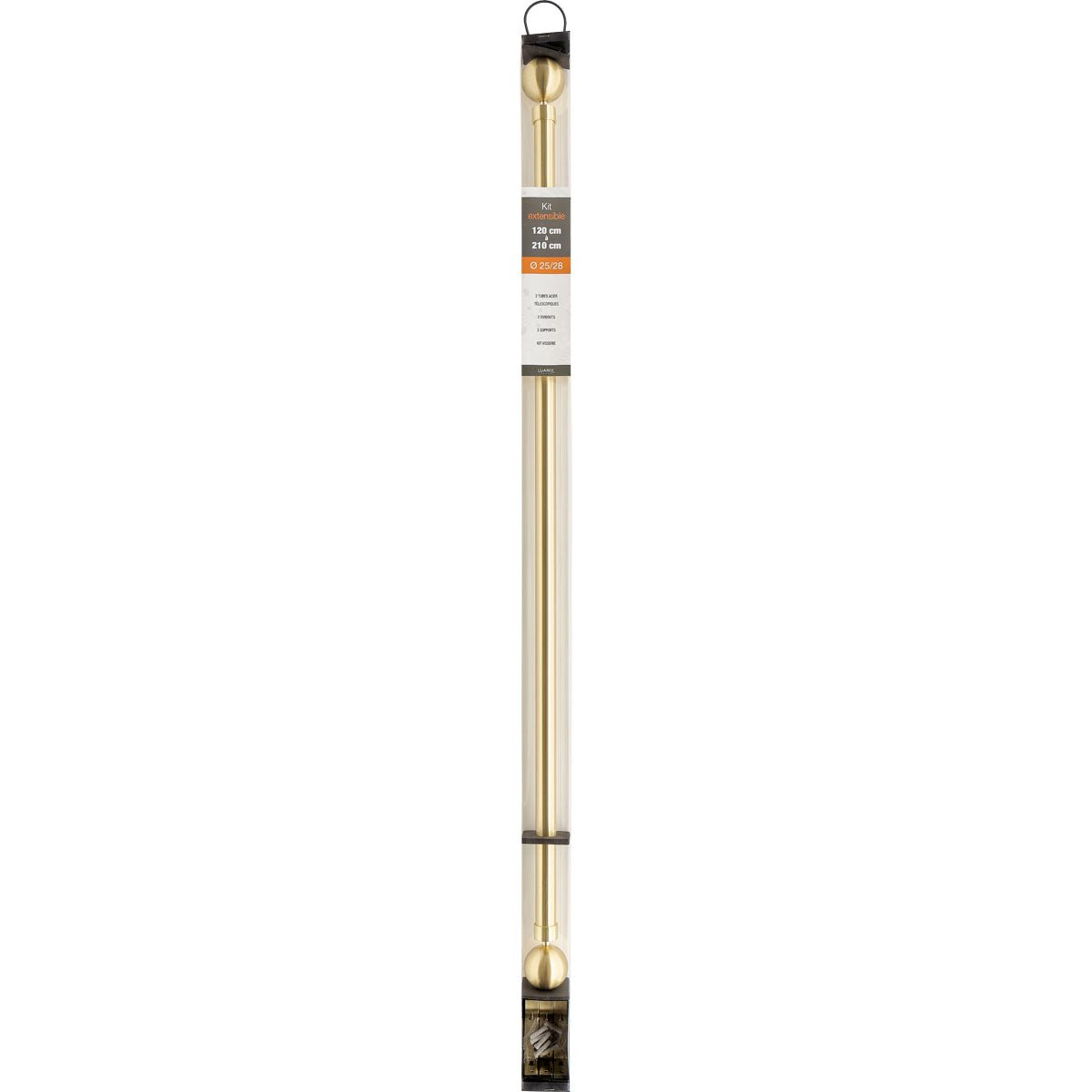 Set Galerie Extensibilă 120 - 210 CM Hera Φ28MM - Auriu - Set galerie extensibilă - Softambient
