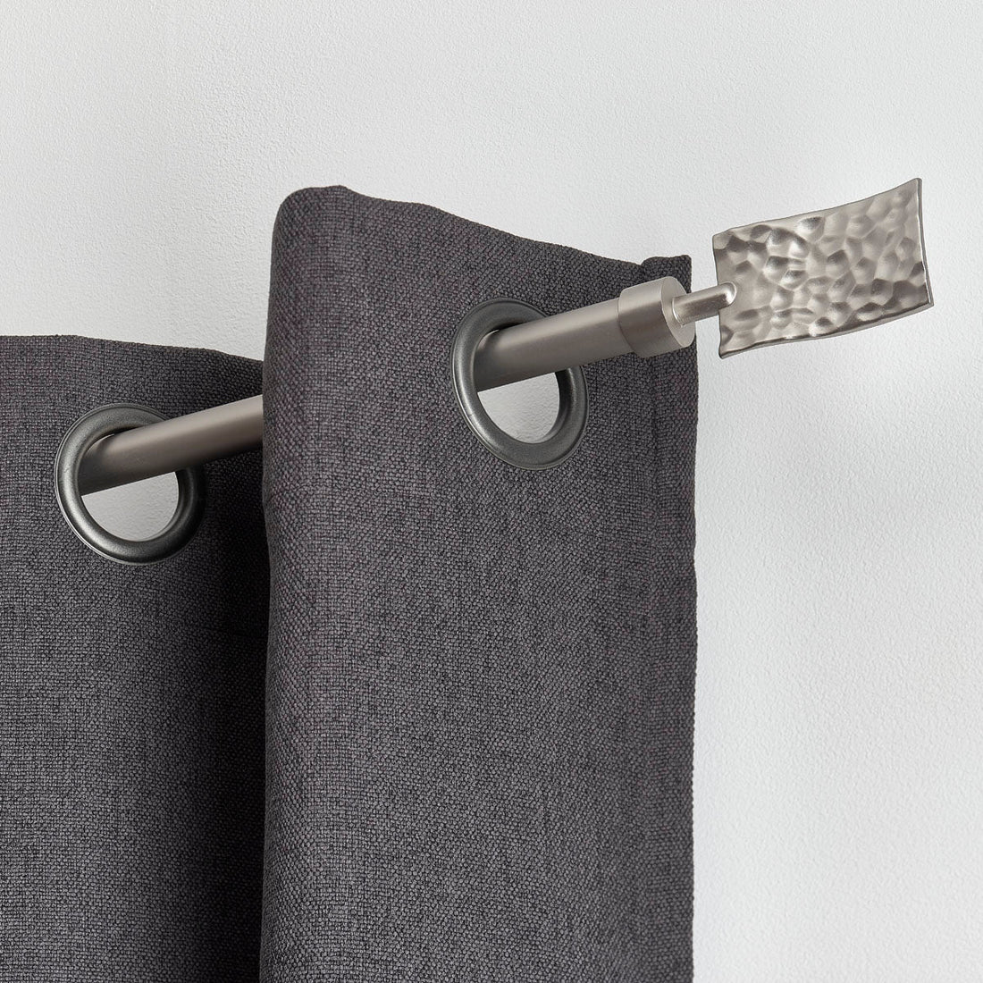 Set Galerie Extensibilă 120 - 210 CM Rectangle Martele Φ19MM - Argintiu - Set galerie extensibilă - Softambient
