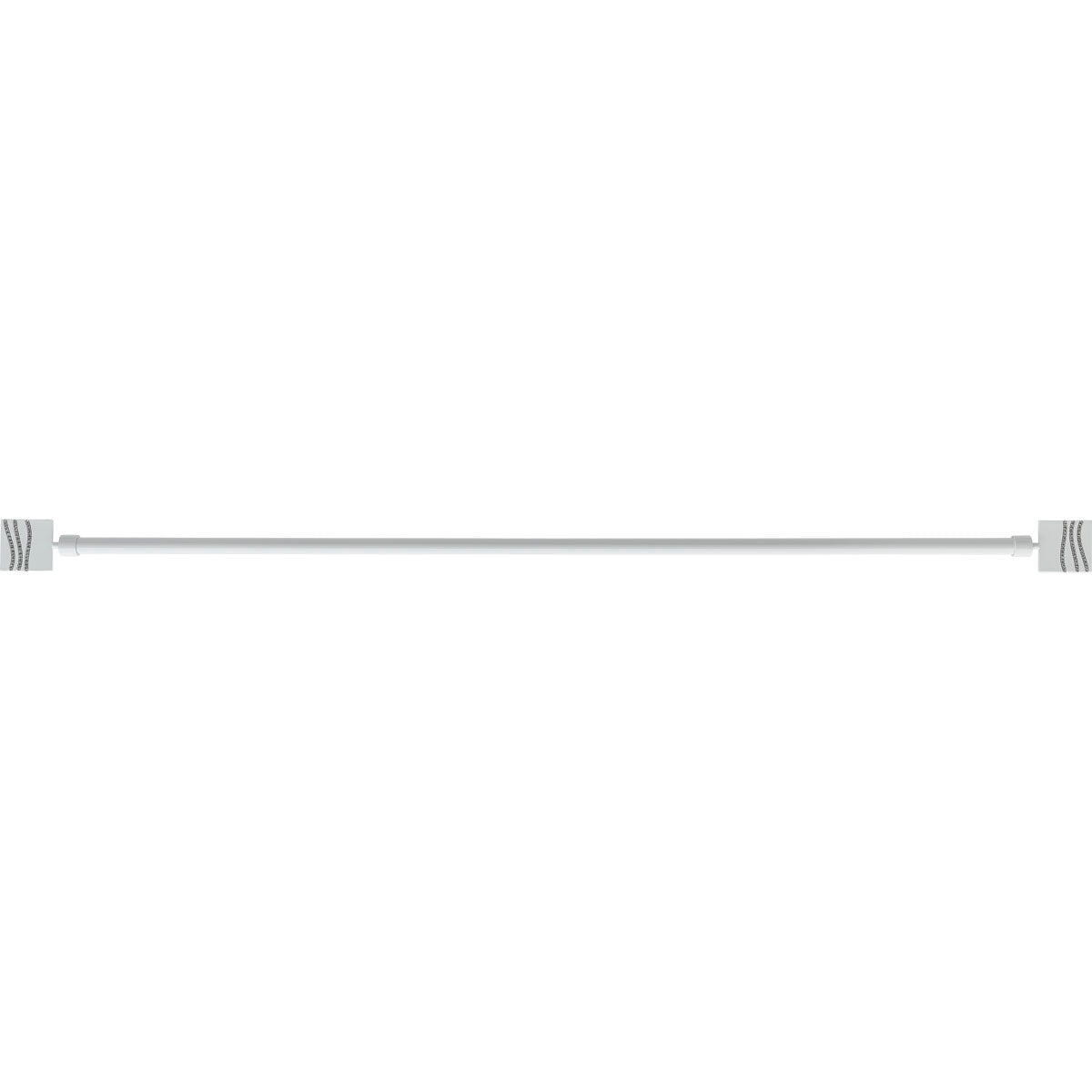 Set Galerie Extensibilă 120 - 210 CM Strass Φ19MM - Alb Lucios - Set galerie extensibilă - Softambient
