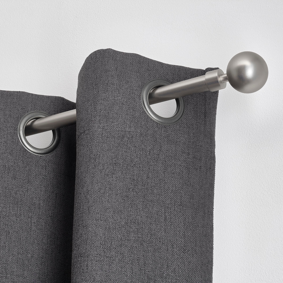 Set Galerie Extensibilă 210 - 380 CM Maia Φ19MM - Argintiu - Set galerie extensibilă - Softambient