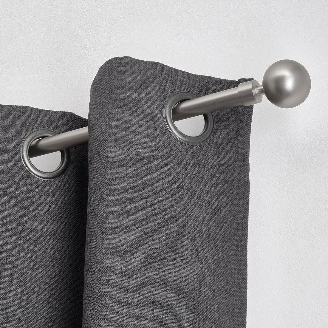 Set Galerie Extensibilă 210 - 380 CM Maia Φ19MM - Argintiu - Set galerie extensibilă - Softambient
