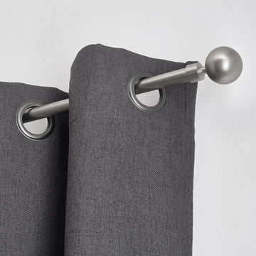 Set Galerie Extensibilă 210 - 380 CM Maia Φ19MM - Argintiu - Set galerie extensibilă - Softambient