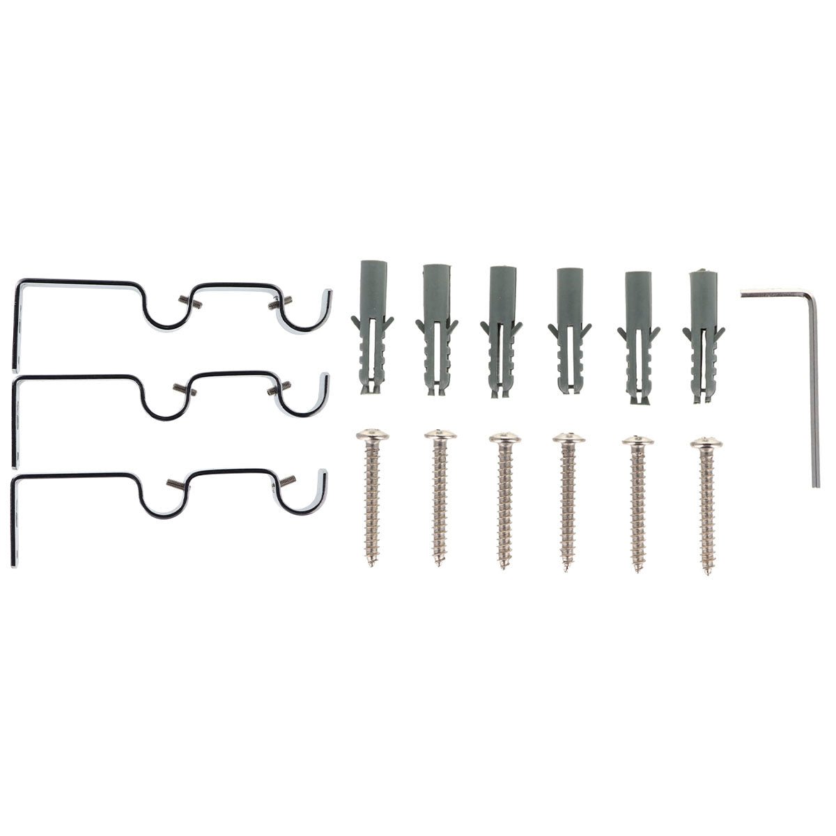 Set Galerie Extensibilă Dublă 120 - 210 CM Lotus Φ19MM - Platinum - Set galerie extensibilă - Softambient