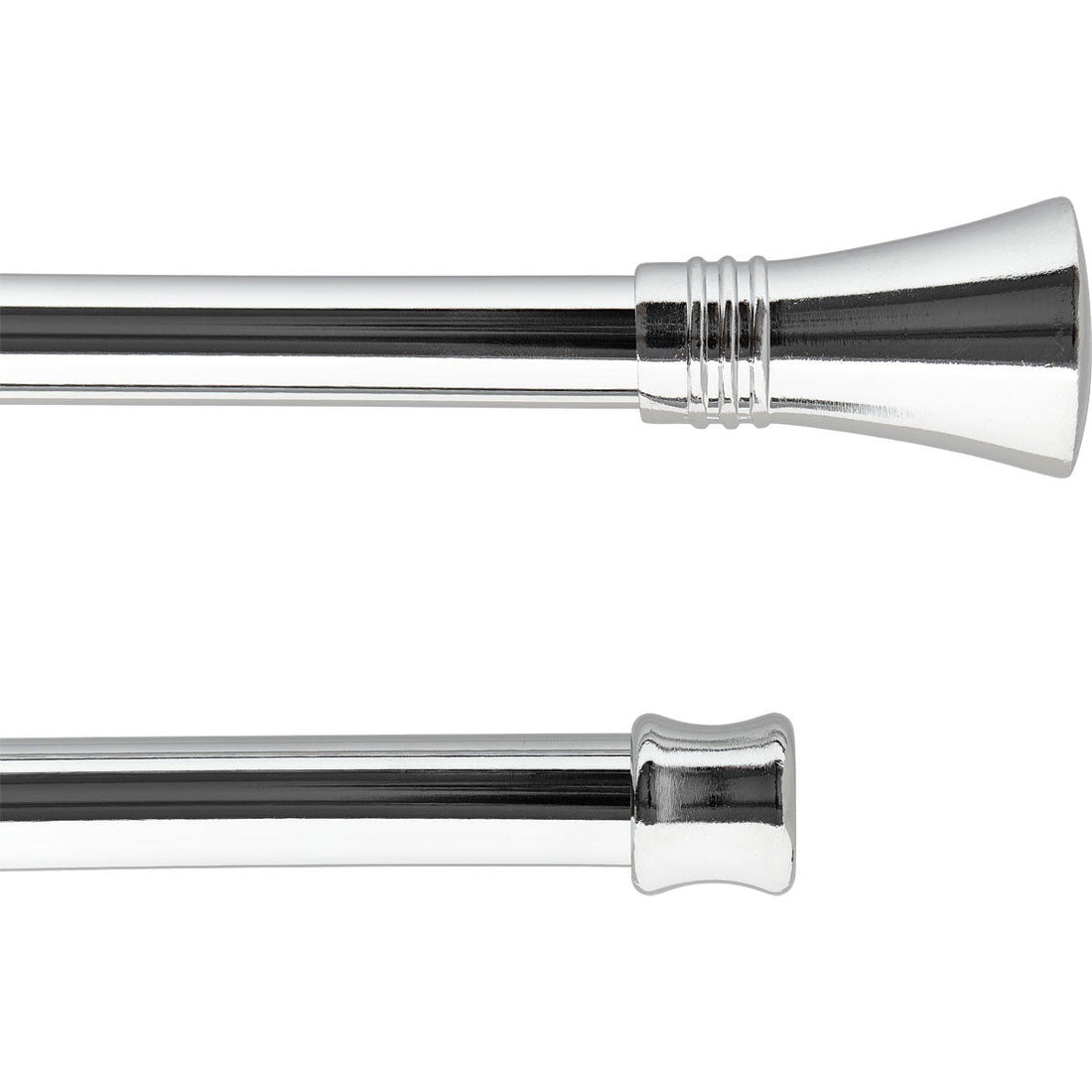 Set Galerie Extensibilă Dublă 120 - 210 CM Lotus Φ19MM - Platinum - Set galerie extensibilă - Softambient
