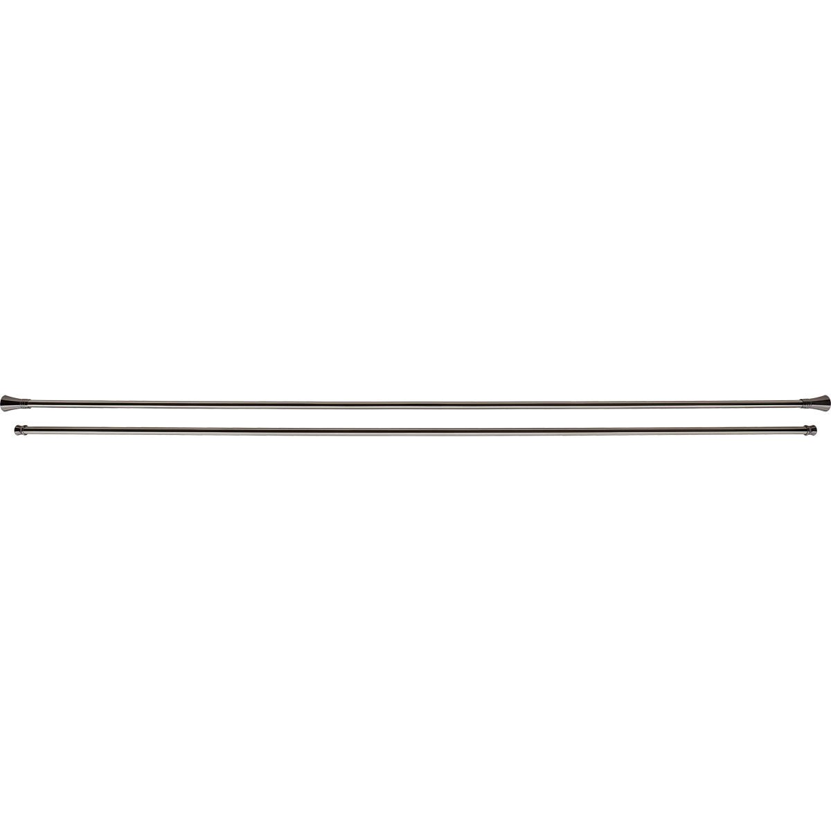 Set Galerie Extensibilă Dublă 210 - 380 CM Lotus Φ19MM - Grafit - Set galerie extensibilă - Softambient