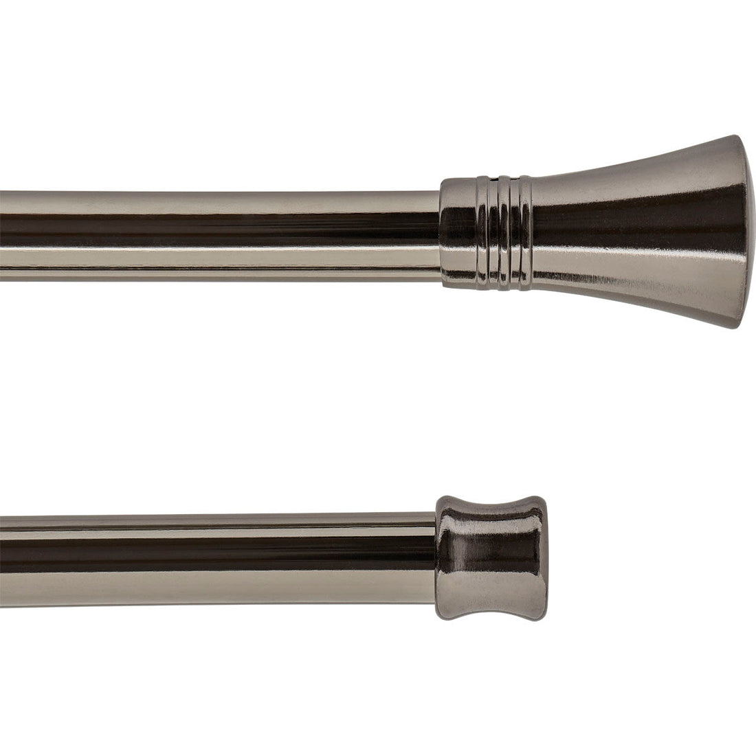 Set Galerie Extensibilă Dublă 210 - 380 CM Lotus Φ19MM - Grafit - Set galerie extensibilă - Softambient